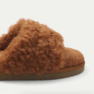 NWOT Bombas Plush Sunday Slides - dusted cocoa